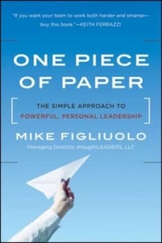 One Piece of Paper by Mike Figliuolo Hardback