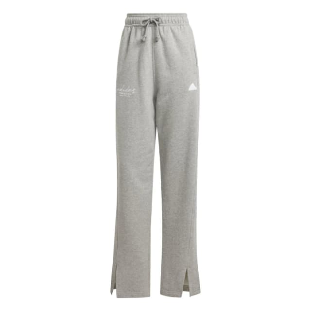 adidas Signature Graphic Embroidery French Terry Straight Leg Joggers - Grey Grey S