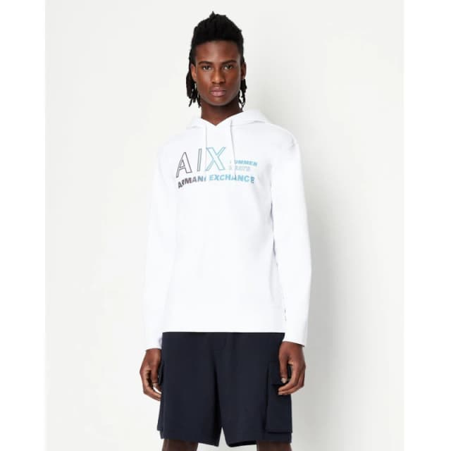 Armani Exchange Pullover Hoodie White male XS
