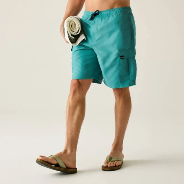 Regatta Mens Blanmont Cargo Swim Shorts in Mint Size: Small Mint Male S