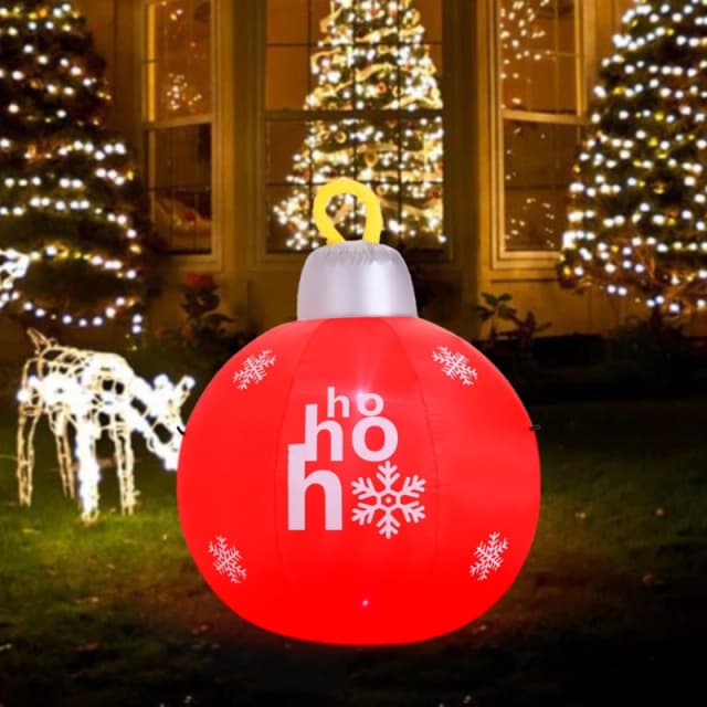 LIFE IDEAS 120cm Christmas Ball Decoration Red unisex One size