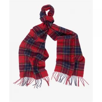 Barbour Tartan Lambswool Scarf - Red Tartan RE35