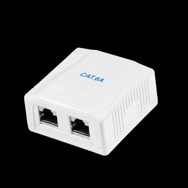 LogiLink Cat.6A Surface Mounted Box 2 x RJ45. shielded