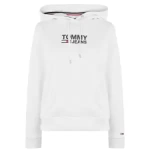 Tommy Jeans Logo Hoodie - White