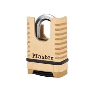Master Lock Excell Closed Shackle Brass Combination 58mm Padlock