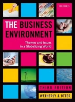 The Business Environment by Paul Wetherly Book