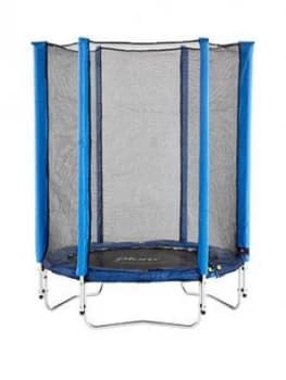 Plum Junior 4.5ft Blue Trampoline And Enclosure