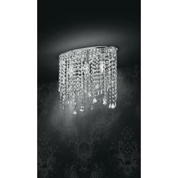 Fan Europe Lighting - Fan Europe BREEZE Wall Light Chrome, K9 Crystals 40x36cm