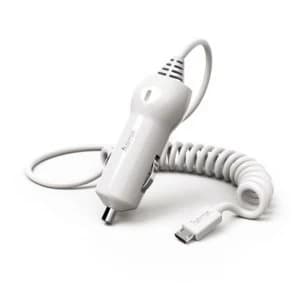 Hama Micro USB Car Charger, 2.4 A, White