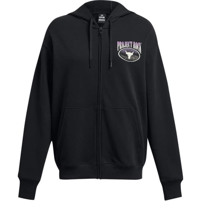 Under Armour Womens Heavyweight Terry Tech Fleece Full-Zip Hoodie Black female 10 (S)