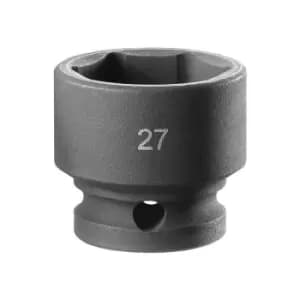 Facom NSS.27A 6-Point Stubby Impact Socket 1/2in Drive 27mm FCMNSS27A