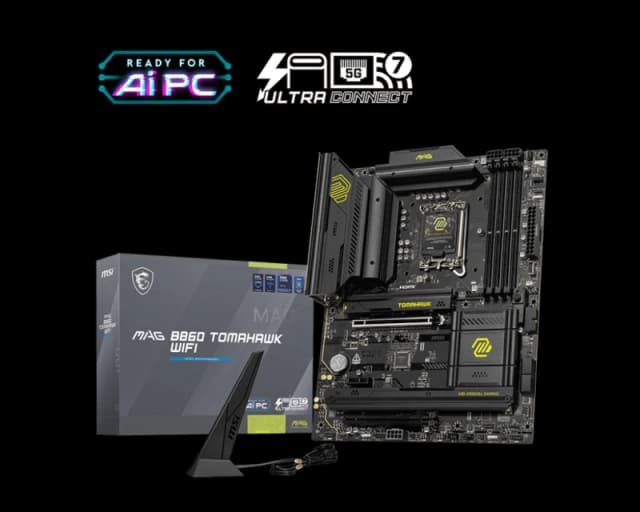 MSI MAG B860 TOMAHAWK WIFI Intel Core Ultra LGA 1851 DDR5 ATX Motherboard