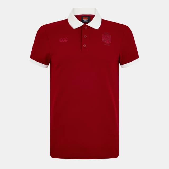 Canterbury British and Irish Lions Classic Polo 2025 Shirt Red Dahlia male XS