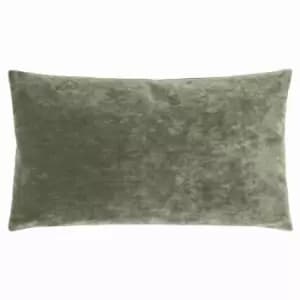 Camden Micro-Cord Corduroy Cushion Khaki, Khaki / 30 x 50cm / Polyester Filled