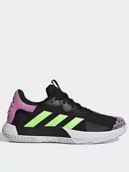 adidas Solematch Control Tennis Shoes, Black/Green, Size 11, Men