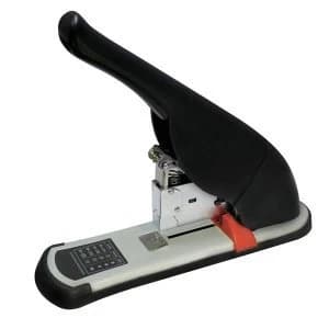 5 Star Office Stapler Heavy Duty Office Lever Arm All Steel Capacity 100 Sheets Black
