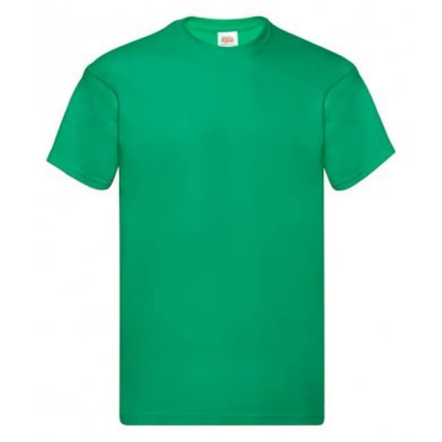 Fruit Of The Loom Fruit of the Loom Men Original Short Sleeve T-Shirt in Green Size: Small Green S Male 5054171323456