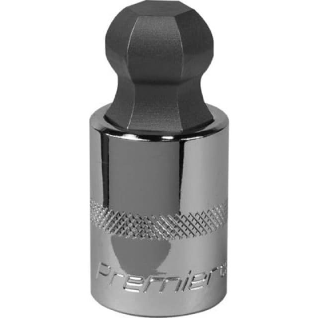 Loops 19mm Ball-End Hex Socket Bit - 1/2" Square Drive - Chrome Vanadium Wrench Socket Multi