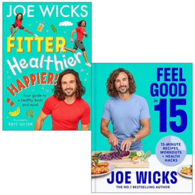 BOOKS4PEOPLE Joe Wicks Collection 2 Books Set (Fitter Healthier Happier And Feel Good In 15)