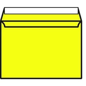 C5 Wallet Envelope Peel and Seal 120gsm Banana Yellow Pack of 250