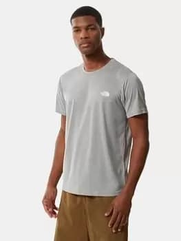 The North Face Reaxion T-Shirt, Grey, Size 2XL, Men