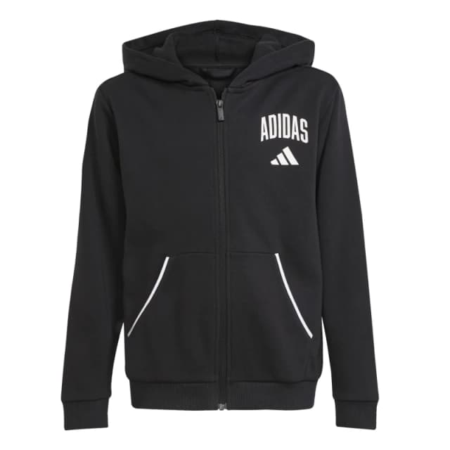 adidas Unisex Kids Hoodie Black/White unisex 11-12 Years