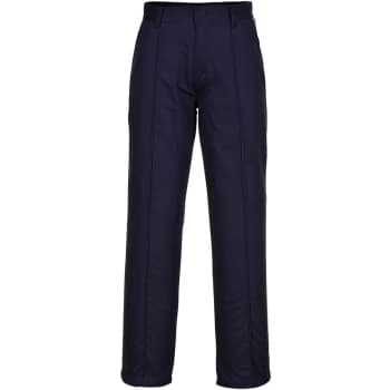 Portwest - 2885 - Navy Preston Mens Work Trousers with Side Pockets sz 32' Tall