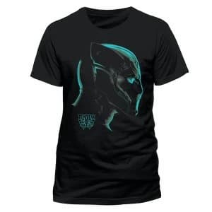 Black Panther Movie - Neon Face Mens X-Large T-Shirt - Black