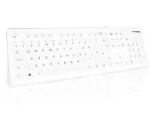 Accuratus Accumed Value keyboard USB QWERTY UK International White