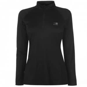 Karrimor Quarter Zip Long Sleeve Top Ladies - Black