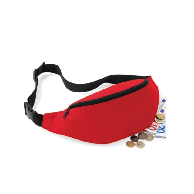 Bagbase Belt Waist Bag in Red Red Unisex One Size
