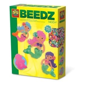 SES Creative - Childrens Beedz Mermaid Iron-on Beads Mosaic Set 1400 Iron-on Beads (Multi-colour)