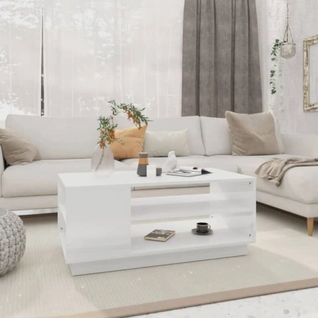 VIDAXL Coffee Table White 102x55x43cm Engineered Wood Vidaxl 810280