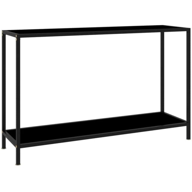 VIDAXL Console Table Black 120x35x75cm Tempered Glass Vidaxl 8720286057681