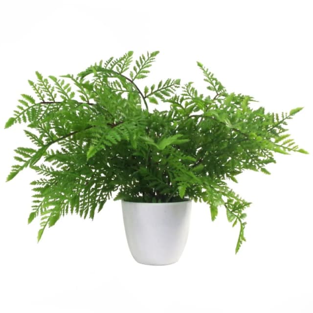 Leaf Artificial Fern Plant Pot Southern Wood Fern 30cm Leaf Design Realistic Plants Botanik Green