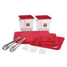 Food Service Kit 12 Piece Colour Coded Red 2002723