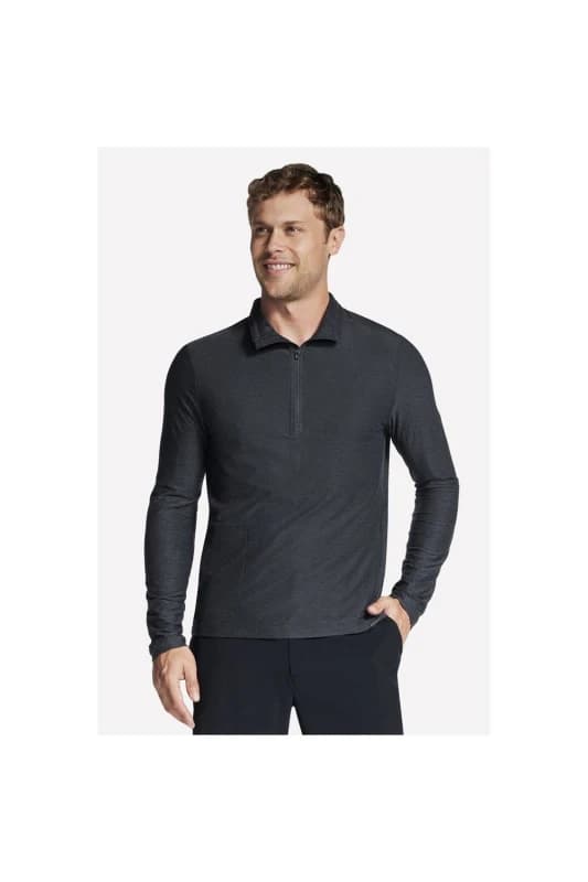 Debenhams Debenhams Men Godri All Day 1/4 Zip Bold Black Size: large Black L Male 196989952741