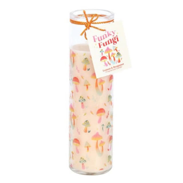 Something Different Something Different Funky Fungi Mushroom Tube Candle in Peach Peach One Size Unisex 5063652261354