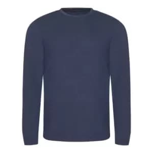 AWDis Mens Long Sleeve Tri-Blend T-Shirt (L) (Heather Navy)