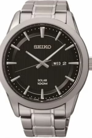 Mens Seiko Dress Solar Powered Watch SNE363P1