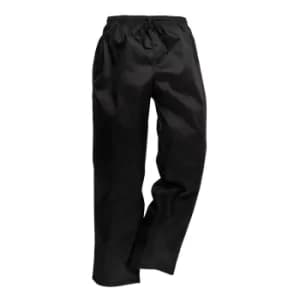 Portwest C070 Drawstring Chef Trousers Black Small 31"