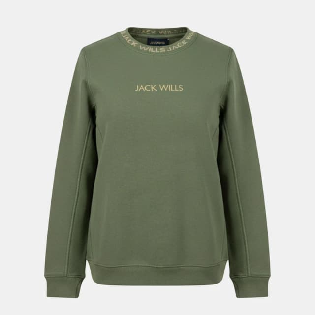 Jack Wills Wills Juniors Jacquard Crew - Green Green 9 - 10 Years