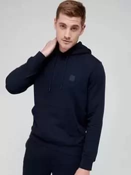 BOSS Wetalk Overhead Hoodie - Dark Blue , Dark Blue, Size S, Men