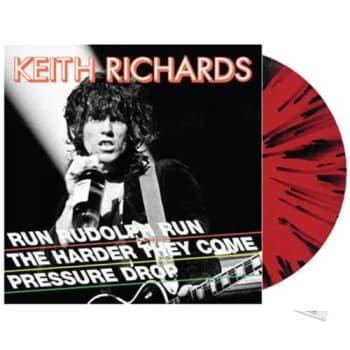 Keith Richards Run Rudolph Run - Red & Black Splatter - Sealed 2021 UK 12" vinyl 538681521