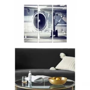 MDF163083980 Multicolor Decorative MDF Painting (3 Pieces)