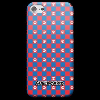 Nintendo Super Mario Checkerboard Pattern Phone Case - iPhone 6 - Snap Case - Matte