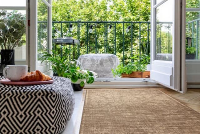 RugsX Carpet Sizal Floorlux 20211 Coffee / Natural 60X110 Cm