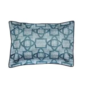 Bedeck Of Belfast Emaya Oxford Pillowcase, Teal