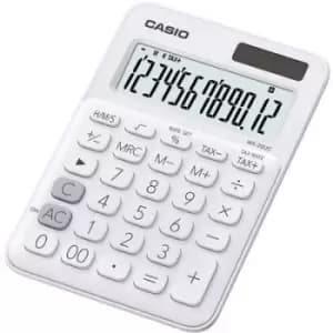 Casio MS-20UC-PK Desk calculator Rose Display (digits): 12 solar-powered, battery-powered (W x H x D) 105 x 23 x 149.5 mm
