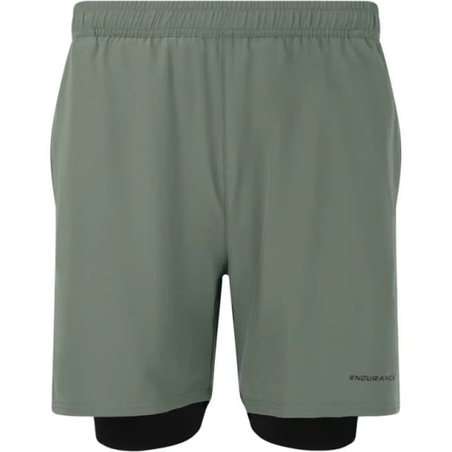 2 in 1 shorts Endurance Kros Vert Male S